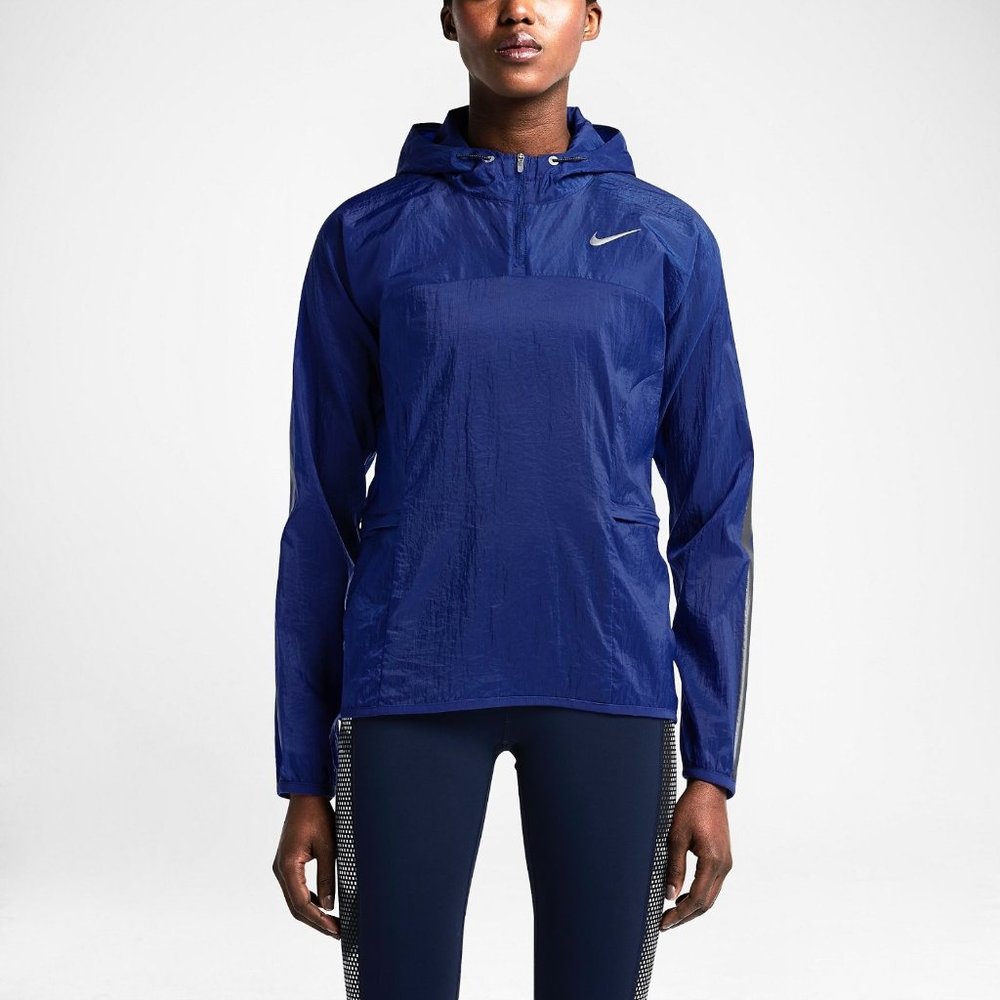 NWT NIKE TRANSPARENT HOODED RUNNING JACKET